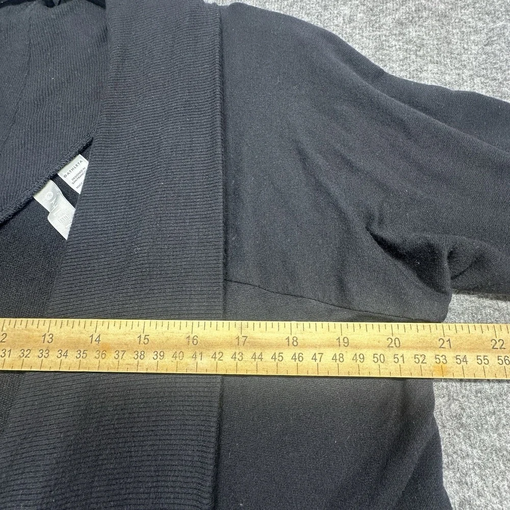 Athleta Black Open‎ Front Long Sleeve Cardigan Sweater Jacket Size S - Picture 3 of 7